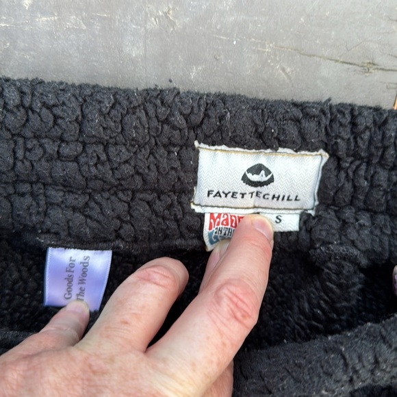 Fayettechill black fleece pants women’s size small - Picture 2 of 6